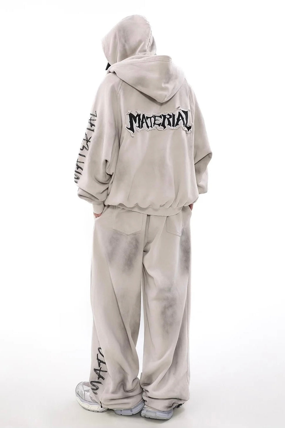 ※特別SALE価格【セットアップ/Unisex/送料無料】ダメージドルマンジップセットアップ mry001585