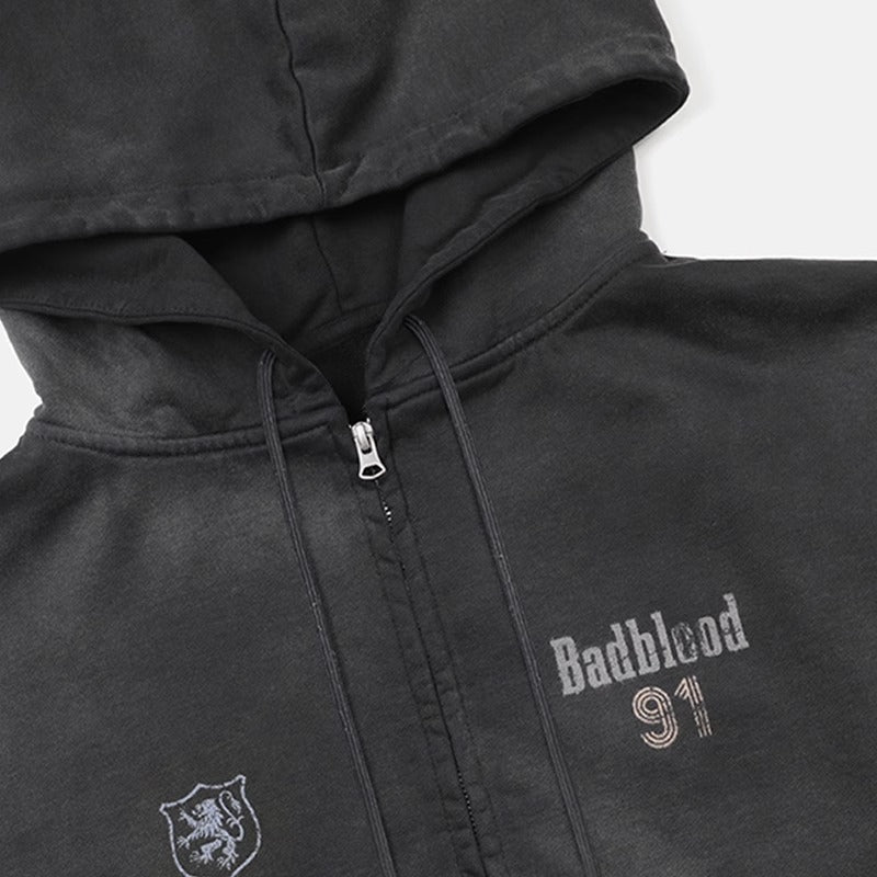 【Tops】Badblood Oversized Zip Hoodie mry001884