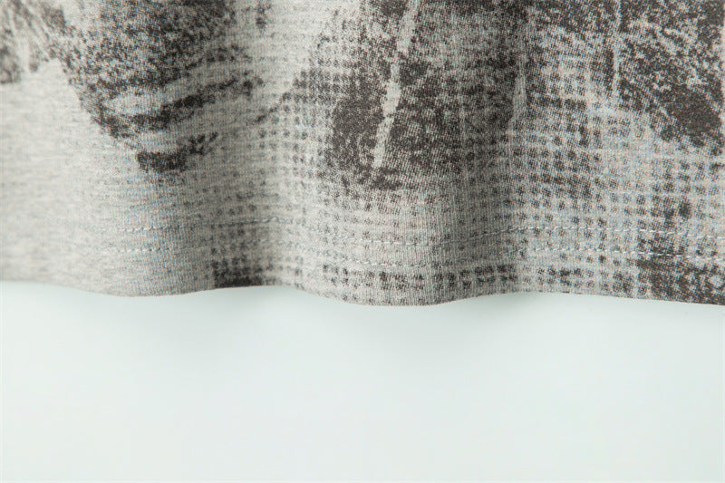 【2color】Distressed Cross Graphic Fitted T-Shirt mry001714