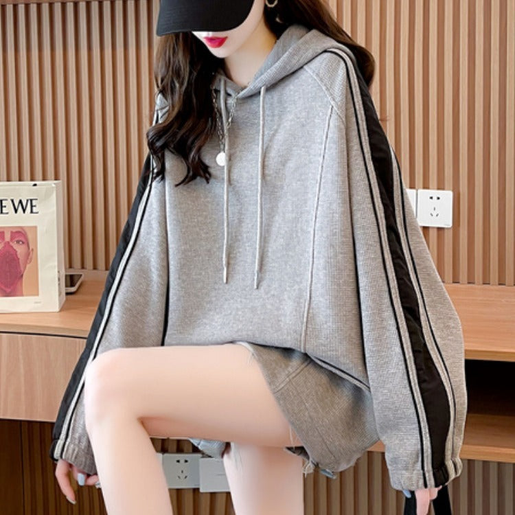 カジュアル サイドライン フードパーカー mry000141