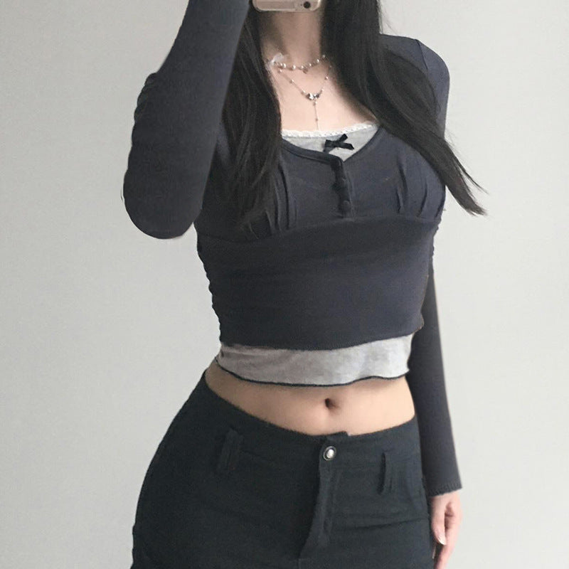 ヨーロッパ 韓国カジュアル 韓国ストリートレイヤード 長袖トップス カーディガン mry001124