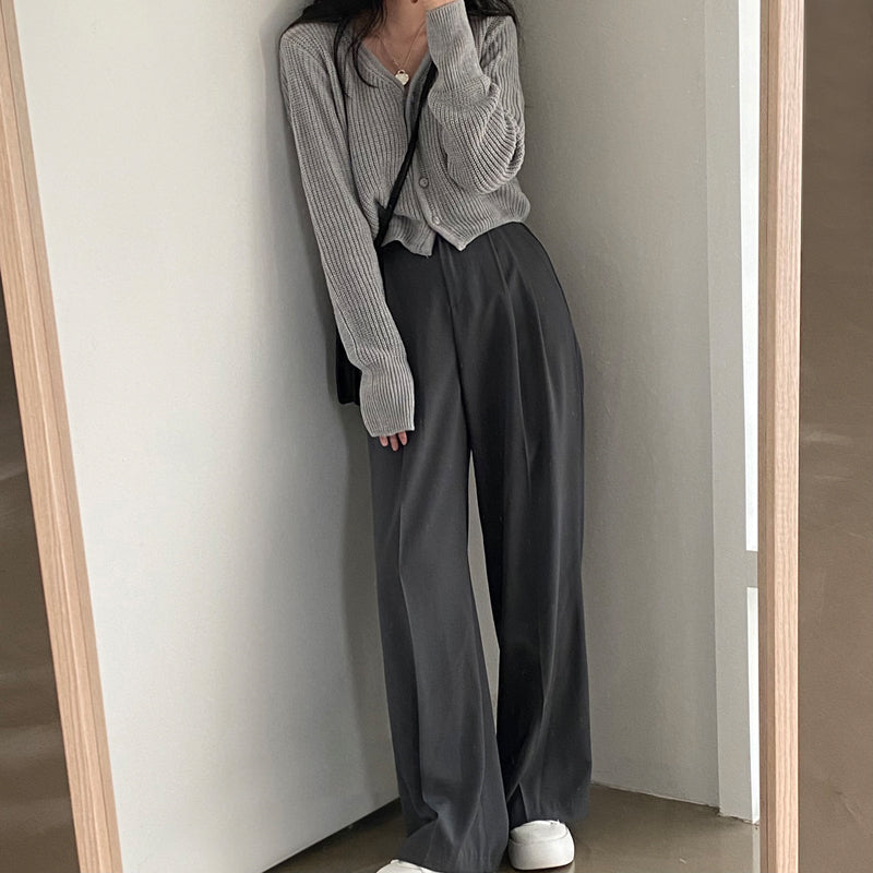 フレンチ Vネック ショートセーター mry000158