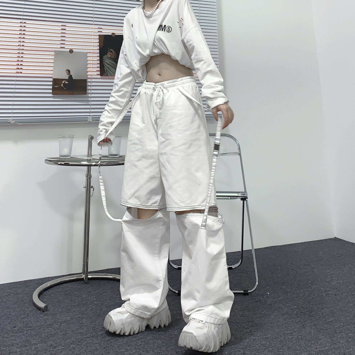 ワンエイト ハイストリート ユニセックス ワイドパンツ mry000046