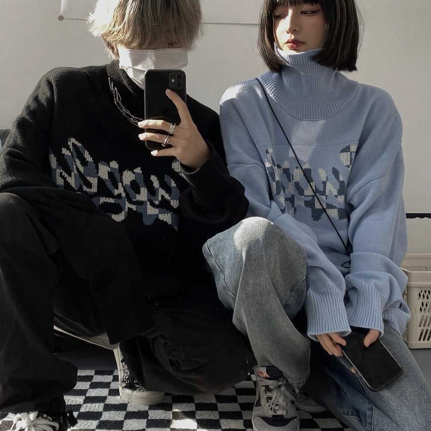 【送料無料】ユニセックス リブハイネックセーター mry000464