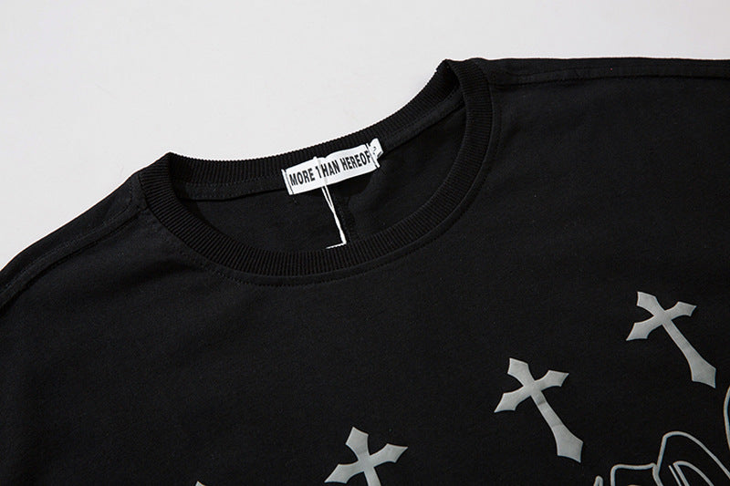 【2color】Layered Hem Grunge T-Shirt mry001648