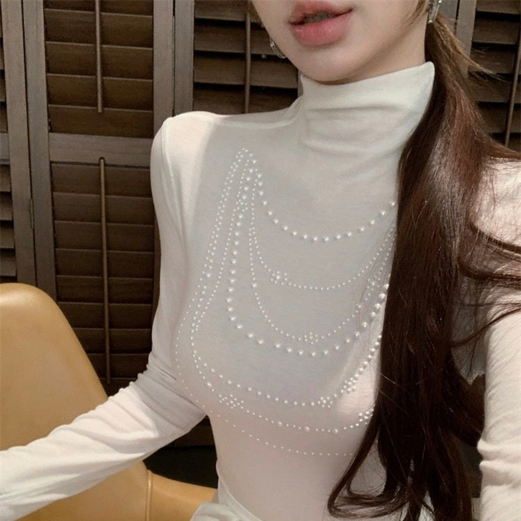 【トップス/2color】チェーンジュエルニット mry001525