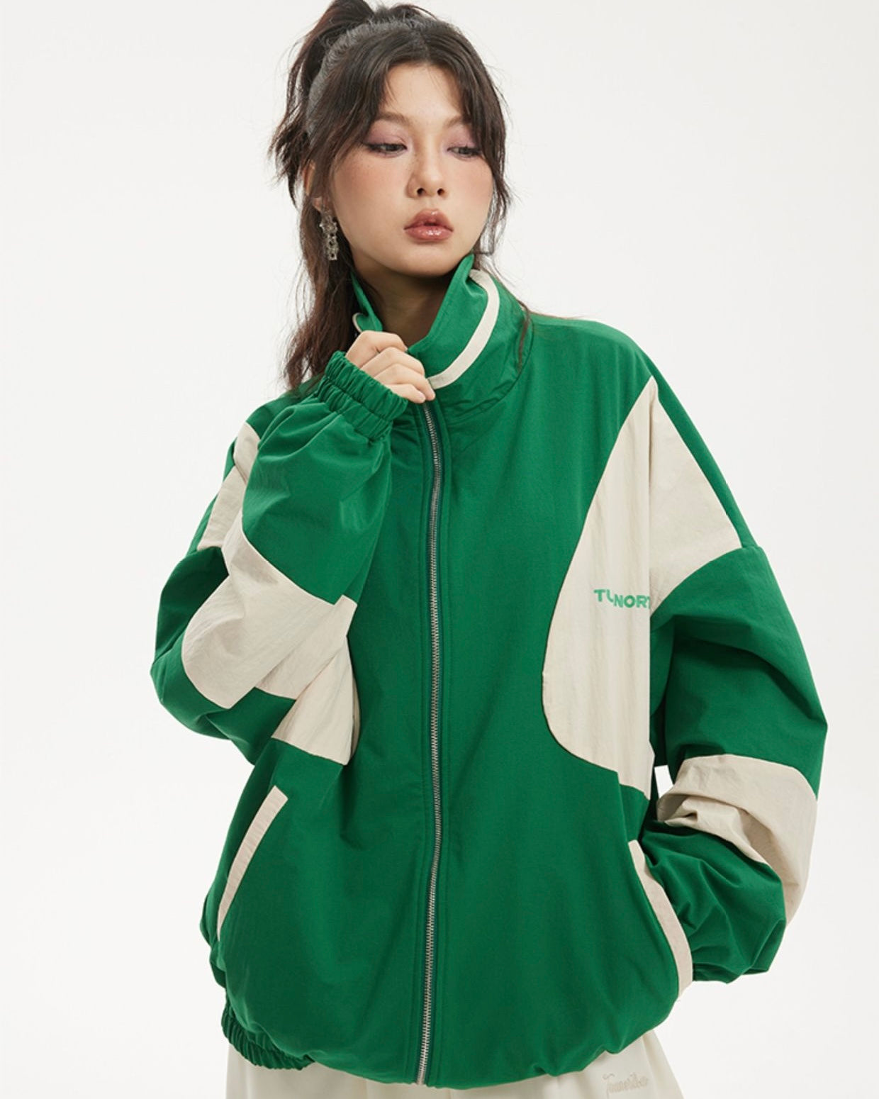 Vintage Green Sporty Jacket mry001797