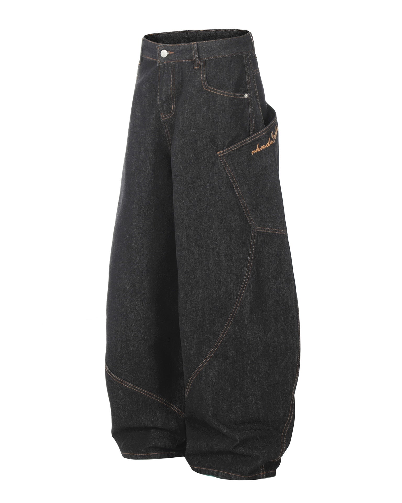 【COVER:FIT】 Cut Baggy Dark Denim Pants mry001865