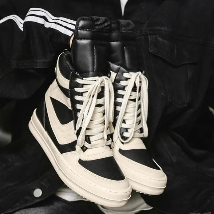 Two-Tone Designer High-Top Street Sneakers mry001954