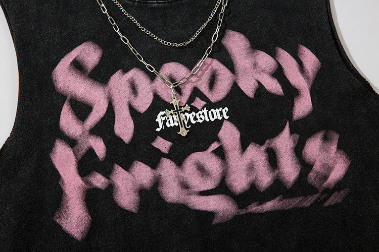 Spooky Frights Chain Tank Top mry001671