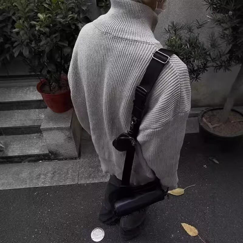 【2color】Lettering High Neck Knit Jacket mry001830