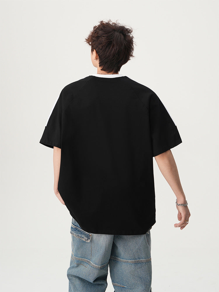 【3color】Fopsarundr Varsity Stripe Jersey T-Shirt mry001710