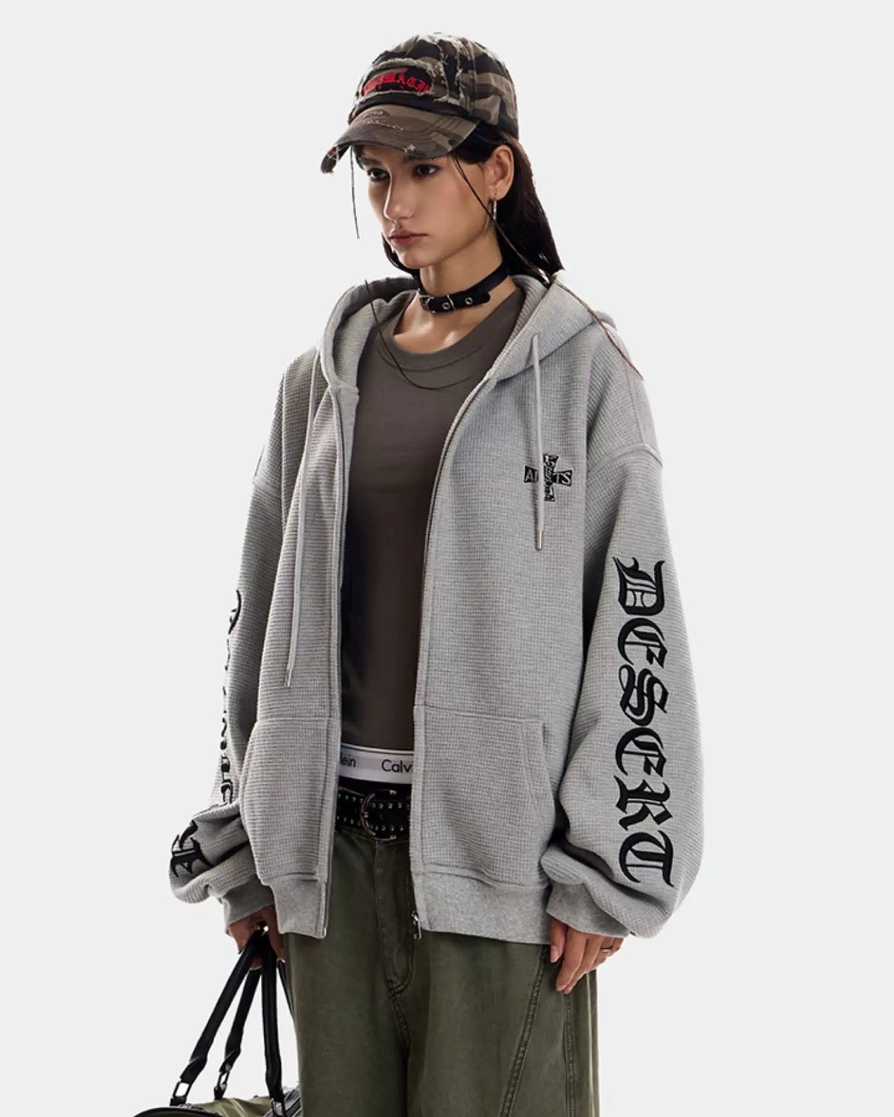 【評価★4.8以上/期間限定SALE】Back Letter Zip Hoodie mry001970