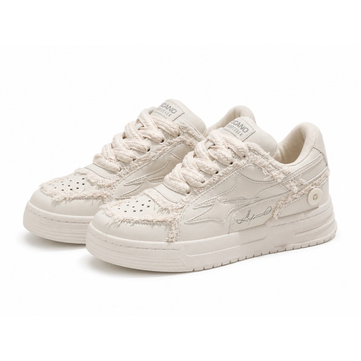 【2color】Ivory Edge Fray Sneakers mry001754