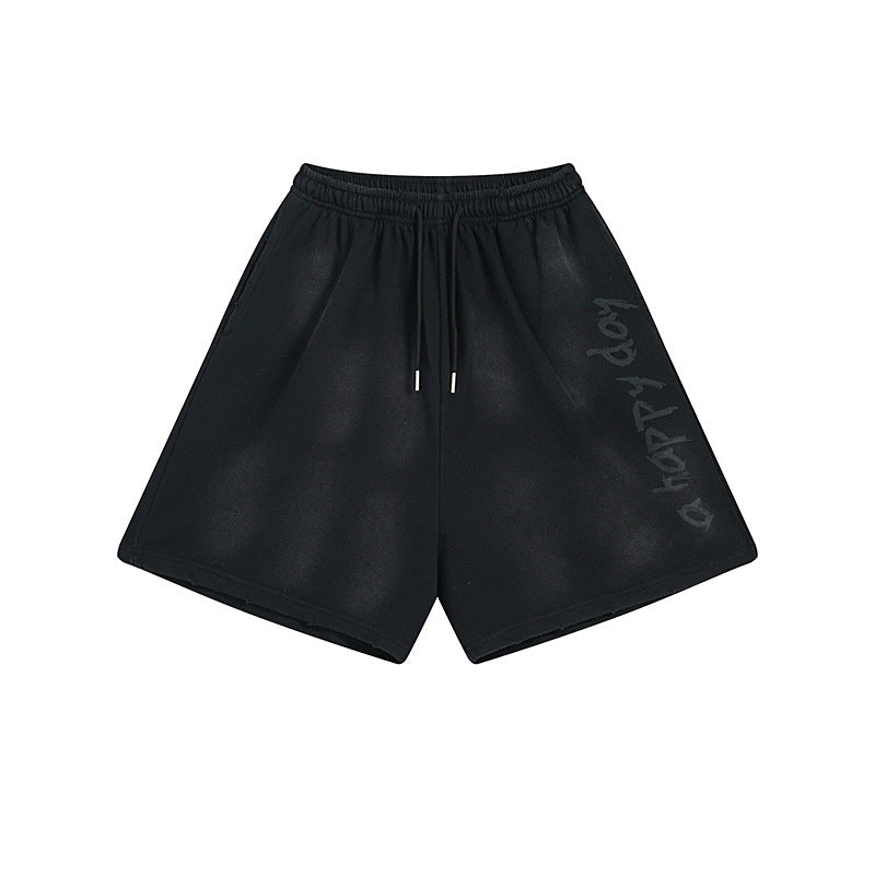 【2color】UNISEX DAMAGE DOLMAN SHORTS mry001755