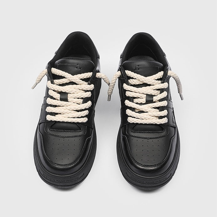 【評価★4.8以上/期間限定SALE】Rope Lace Street Platform Shoes mry001950