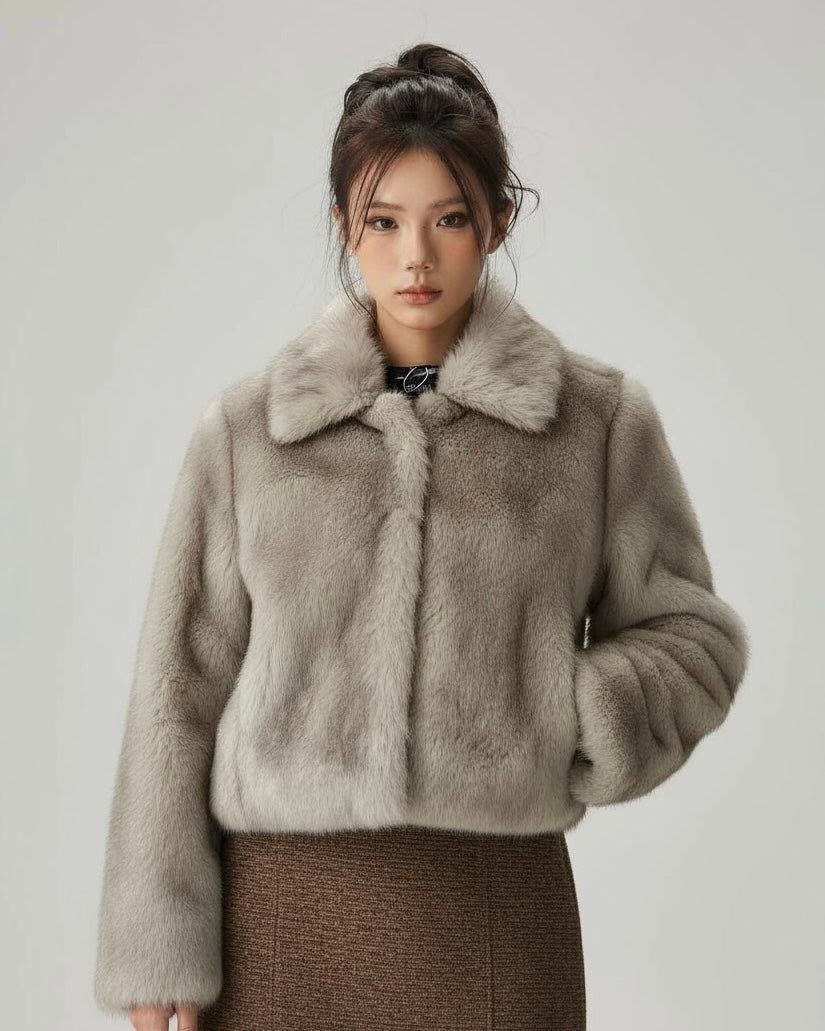 ※残りわずか『評価★4.8以上/SNS大人気アイテム💎』Faux Fur Jacket mry001785