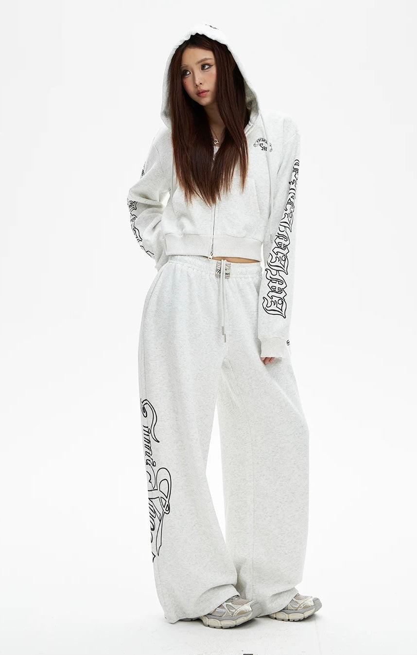 【Set-Up】Pastel Gothic Print Street Set-Up mry001889