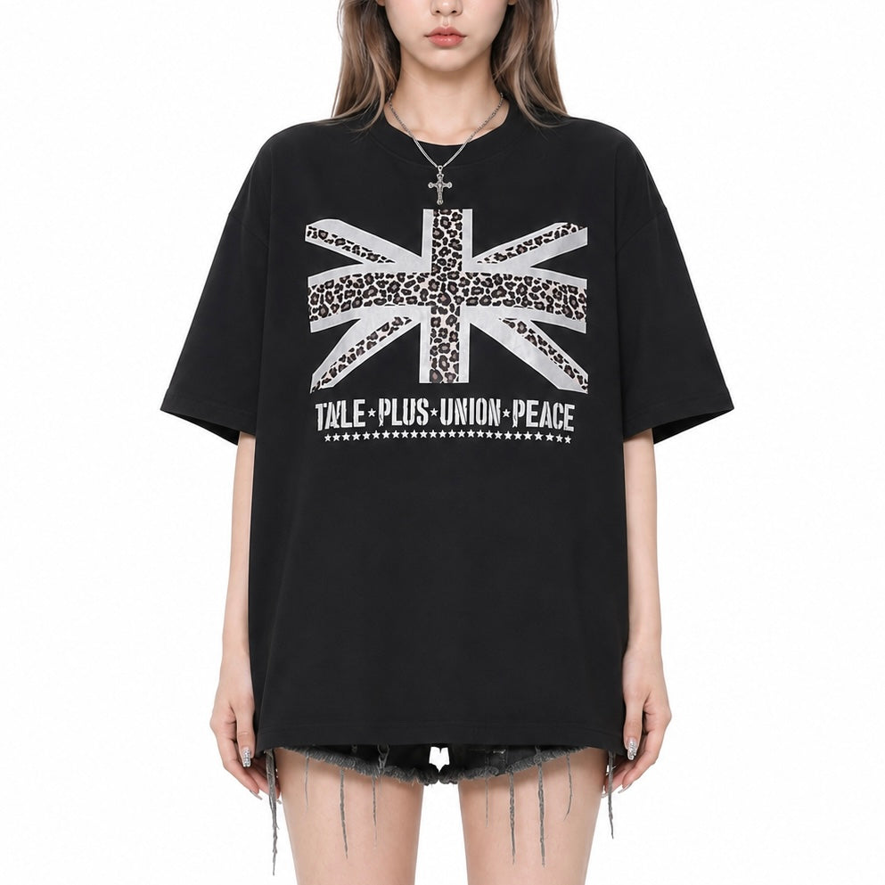 【新作】レオパードユニオン オーバーサイズTシャツ mry002638