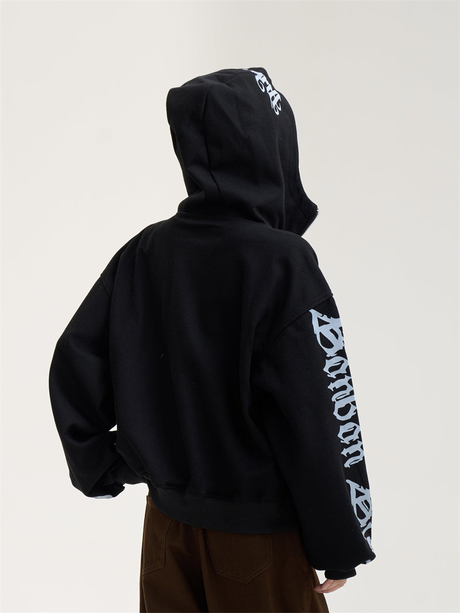 【評価★4.8以上/高品質】Unisex Oversized Gothic Graphic Hoodie mry001899