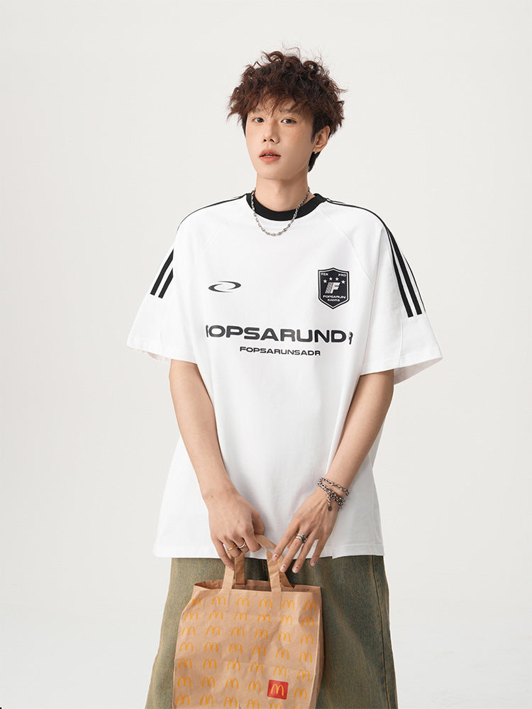 【3color】Fopsarundr Varsity Stripe Jersey T-Shirt mry001710