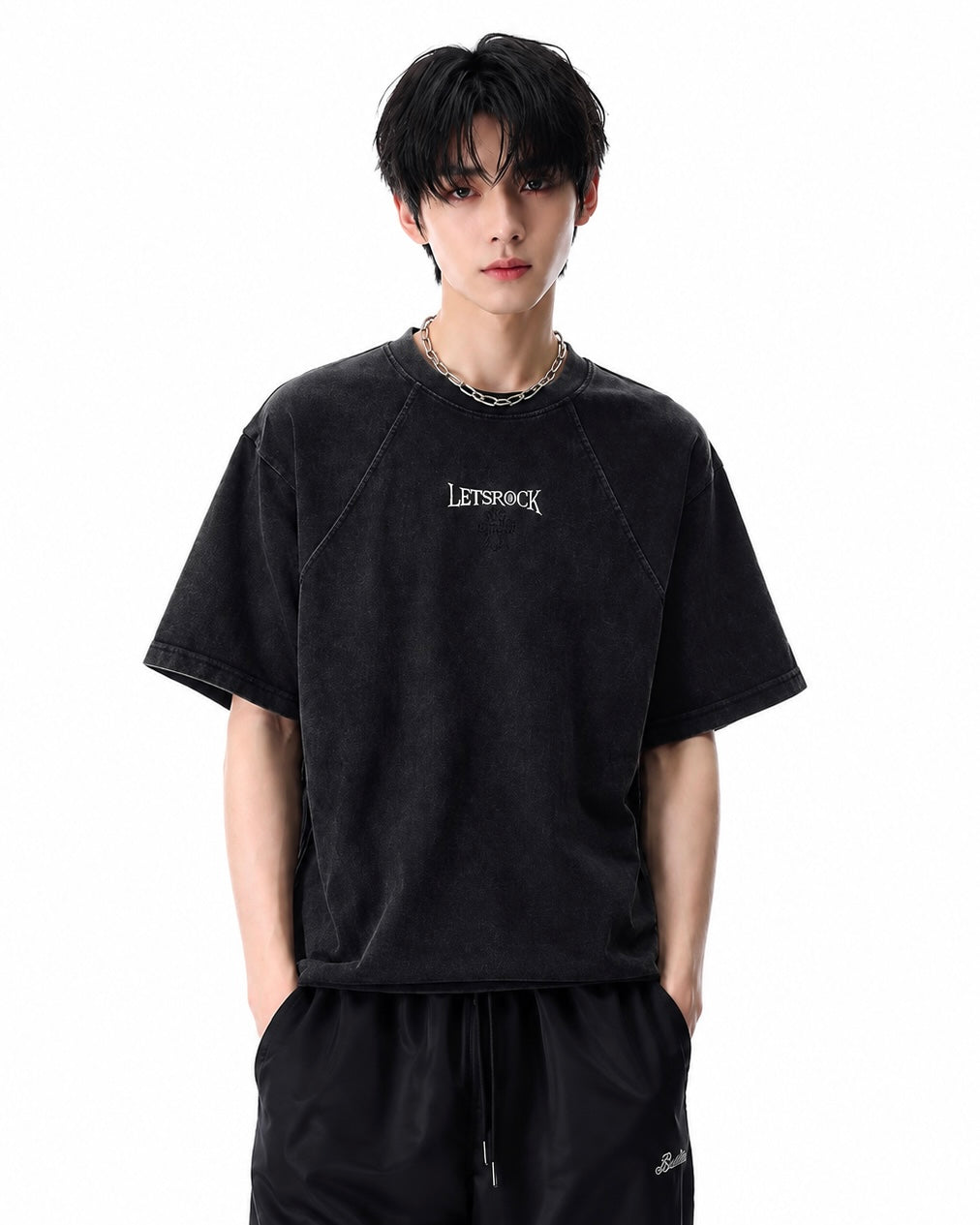 【トップス】ウォッシュドクロスロゴTシャツ mry002399