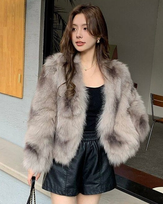 Luxury Faux Fur Jacket mry002037