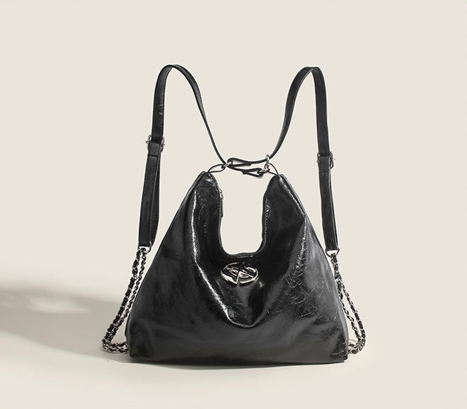 【数量限定 / 2color】Lustrous Chain-Detail Shoulder Bag mry001665