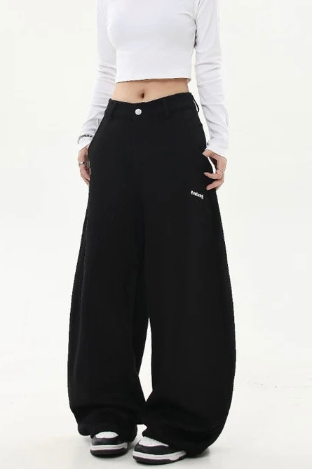 【YURU:FIT】Belt Loop Loose Fit Sweatpants mry001866