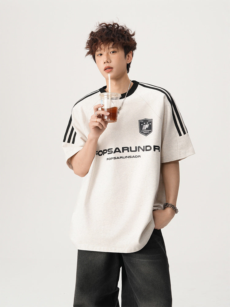 【3color】Fopsarundr Varsity Stripe Jersey T-Shirt mry001710