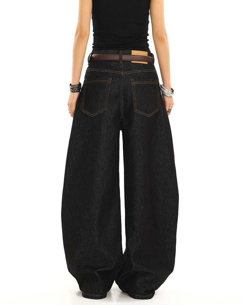 【COVER:FIT】 Embroidered Wide-Leg Denim Pants mry001862