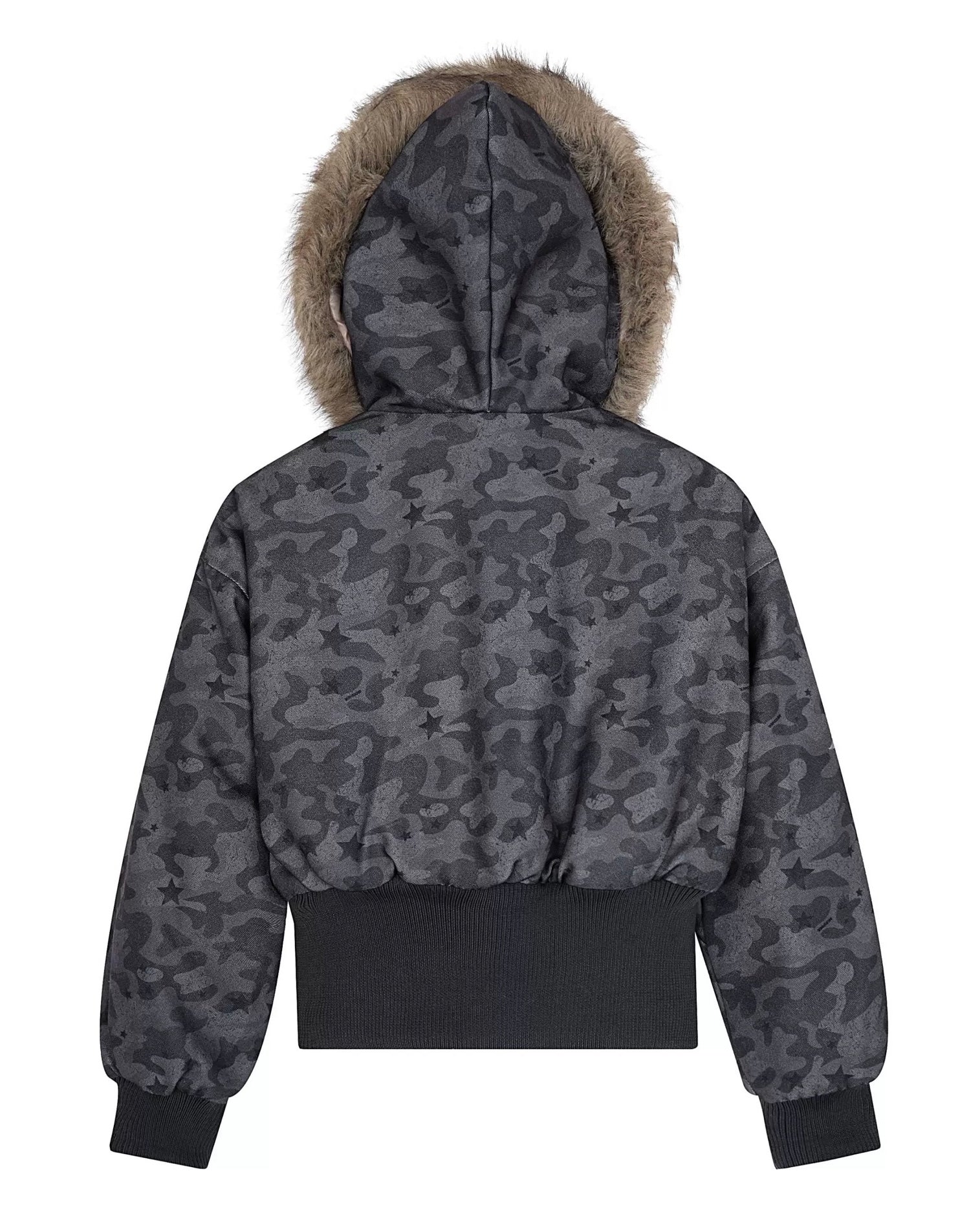 Cropped Camo Bomber Jacket mry002010