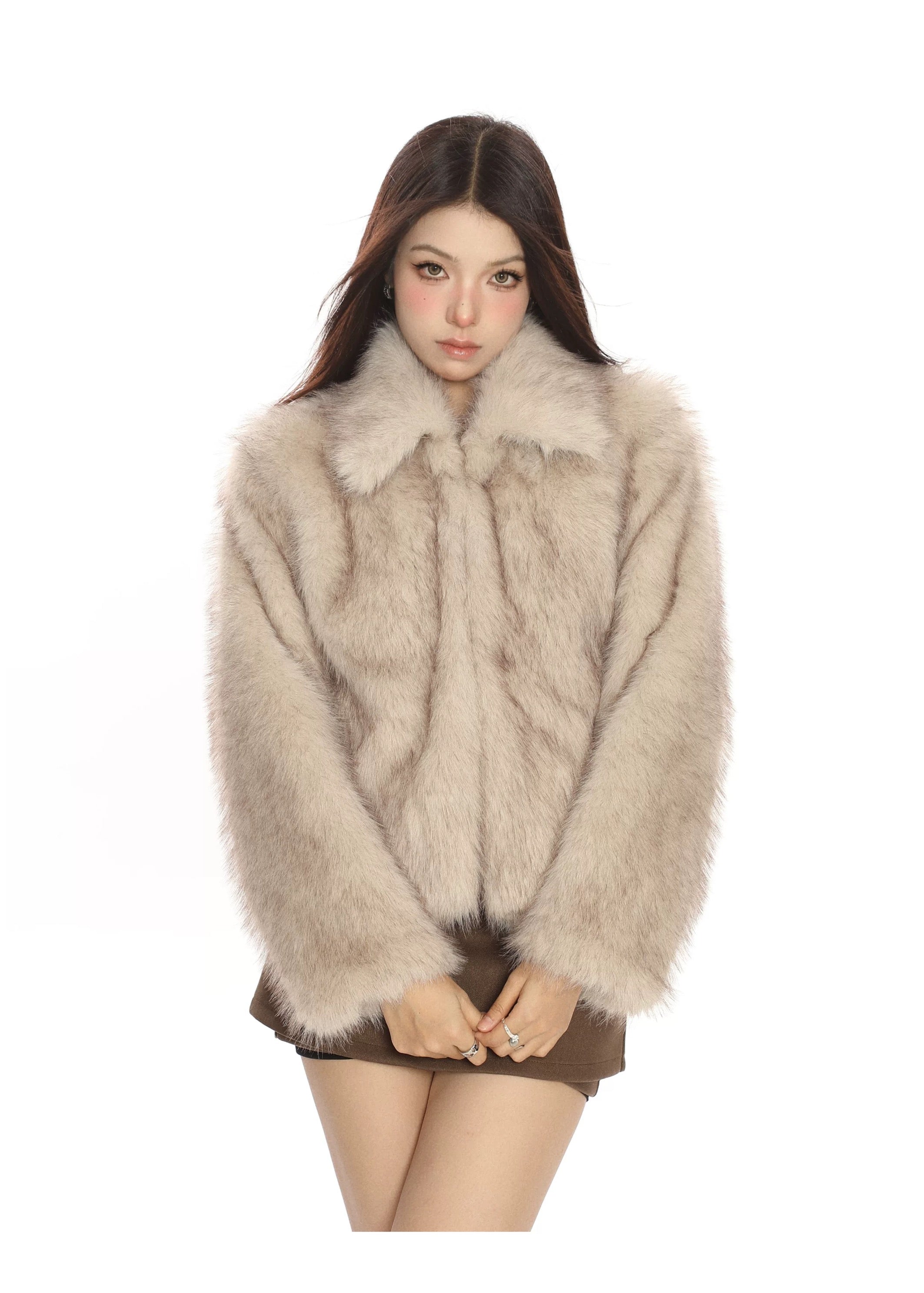 ※残りわずか『評価★4.8以上/SNS大人気アイテム💎』Faux Fur Jacket mry001785