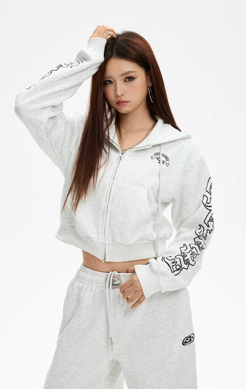 【Set-Up】Pastel Gothic Print Street Set-Up mry001889