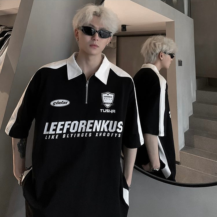 【2color】Monochrome Game T-Shirt mry001682