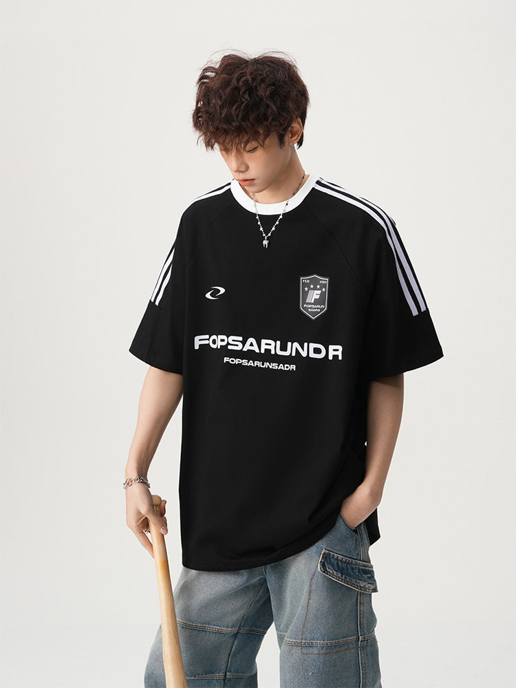 【3color】Fopsarundr Varsity Stripe Jersey T-Shirt mry001710