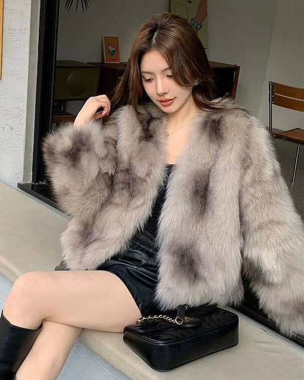Luxury Faux Fur Jacket mry002037
