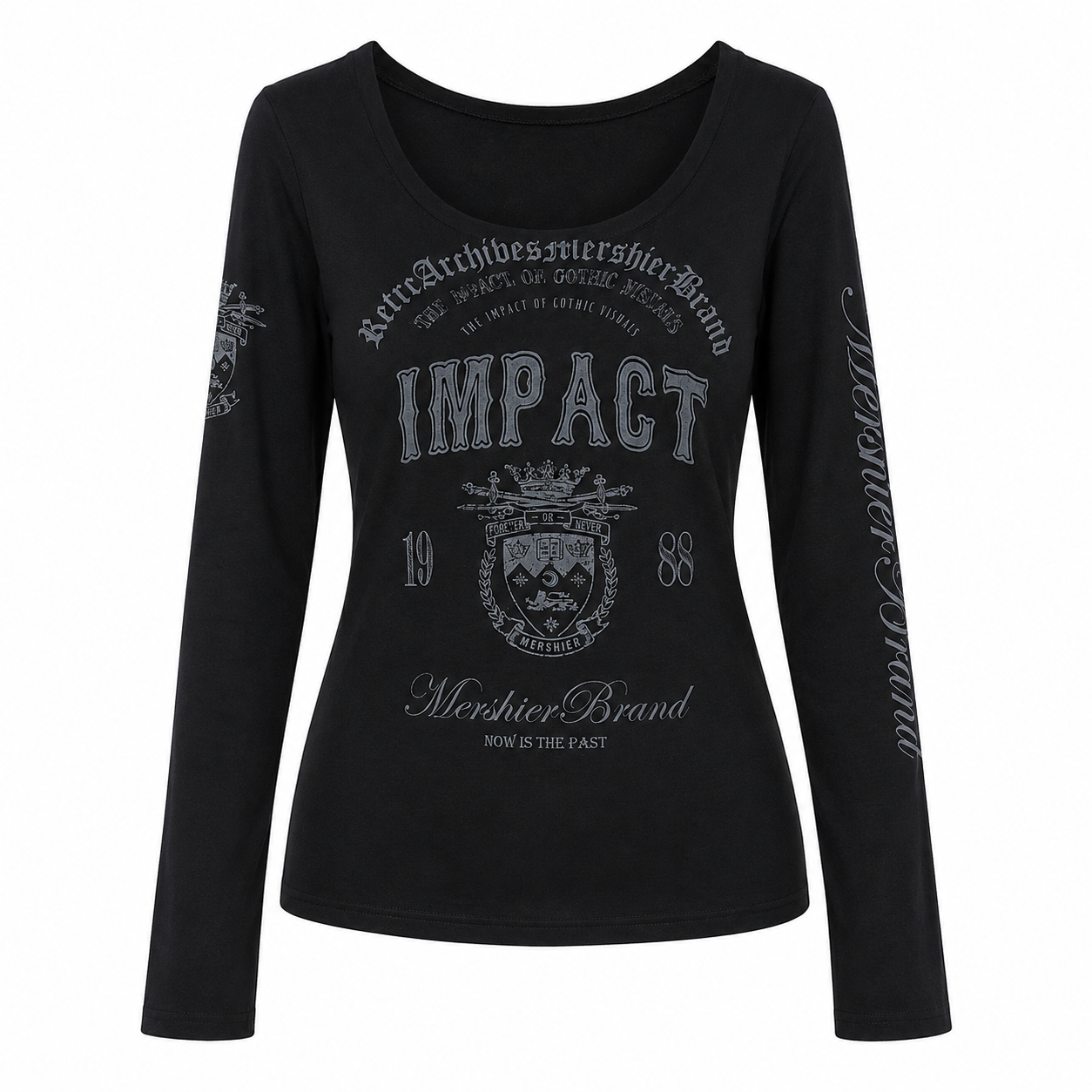 【新作】ゴシックエンブレム フィットTシャツ mry002662