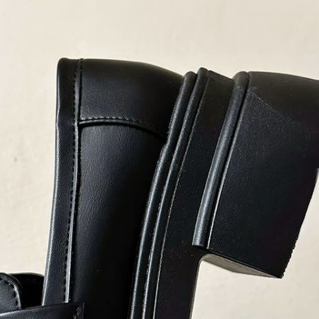 Square Toe Platform Loafers mry001978