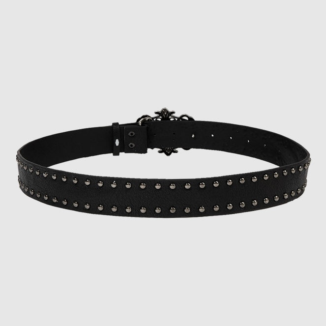 Punk Style Cross Embossed Stud Belt mry001917