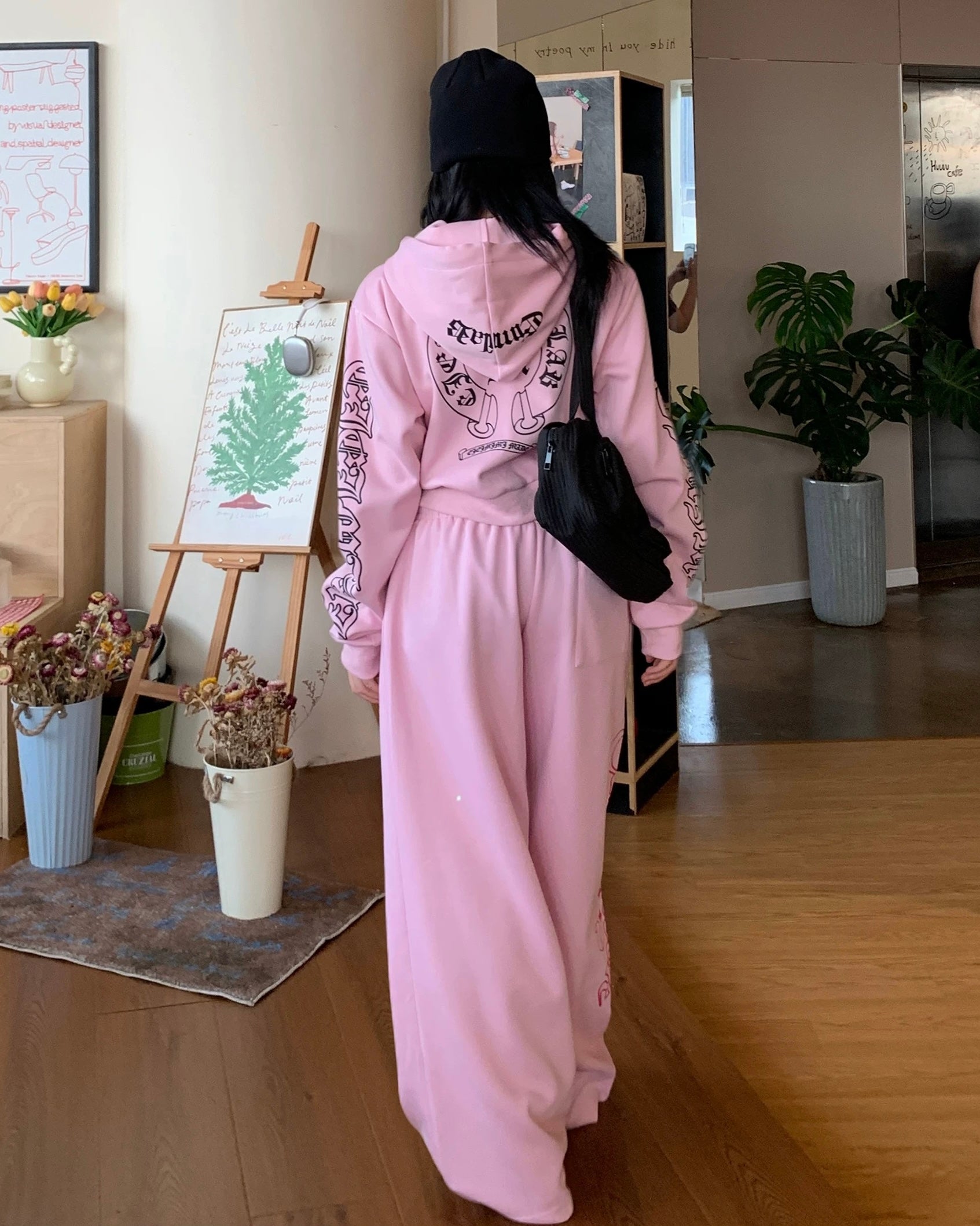 【Set-Up】Pastel Gothic Print Street Set-Up mry001889