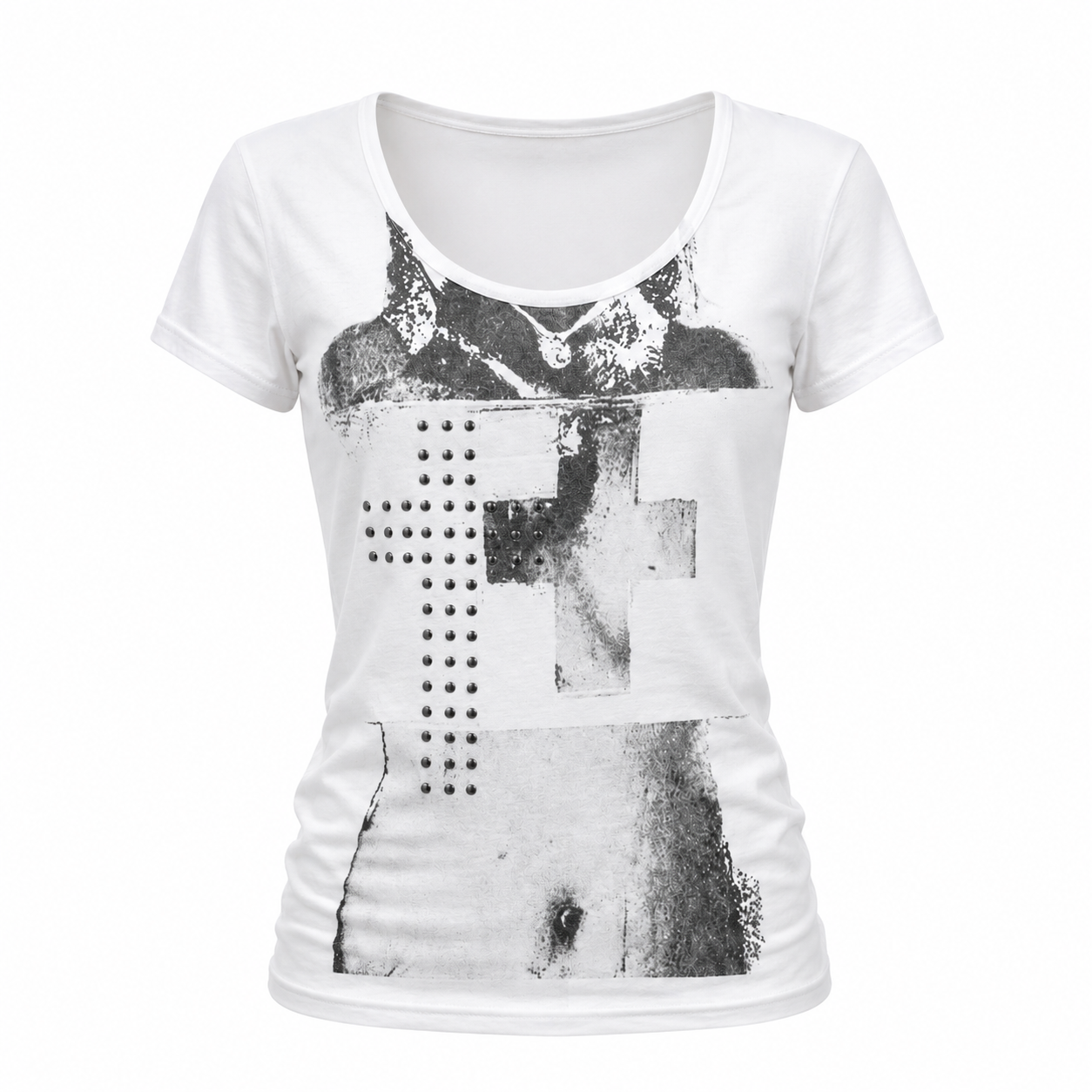 【新作】 グランジクロス フィットTシャツ mry002596