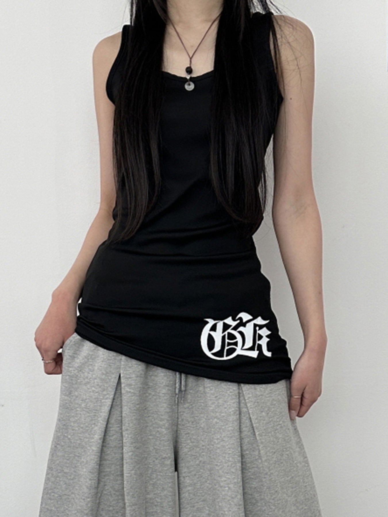 【トップス/2color】クロスフィットロングタンクトップ mry001722