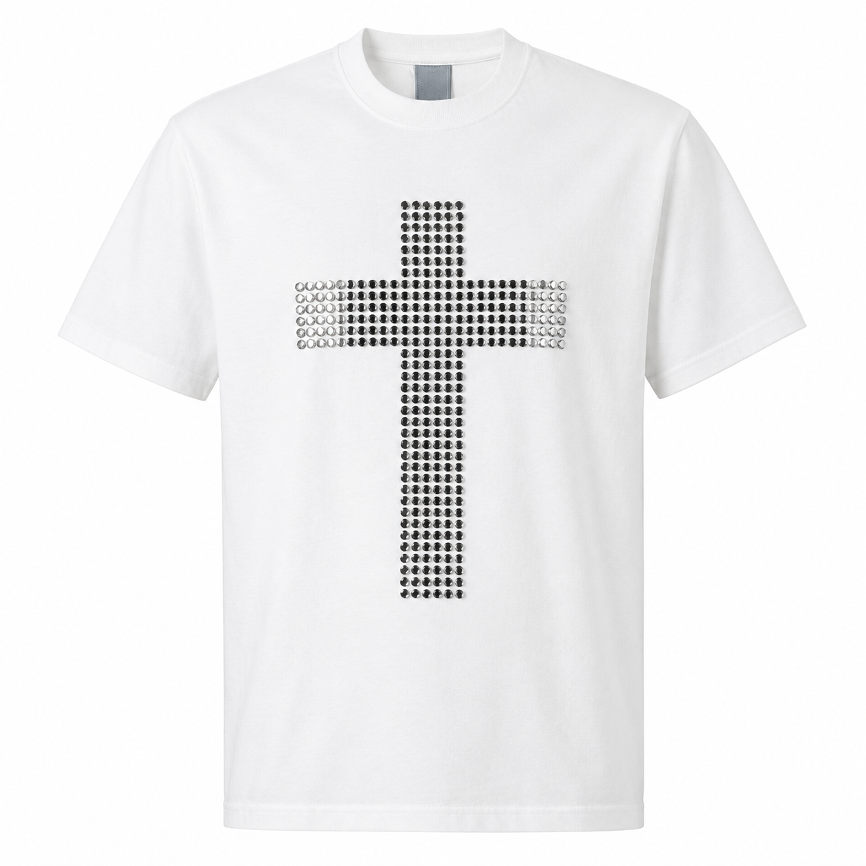 【トップス】ラインストーンクロスTシャツ mry002407