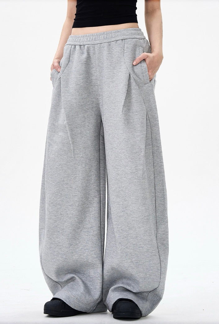 《周りと被らないで話題💬💫》【YURU:FIT】Oversized Cloud Sweat Pants mry001784