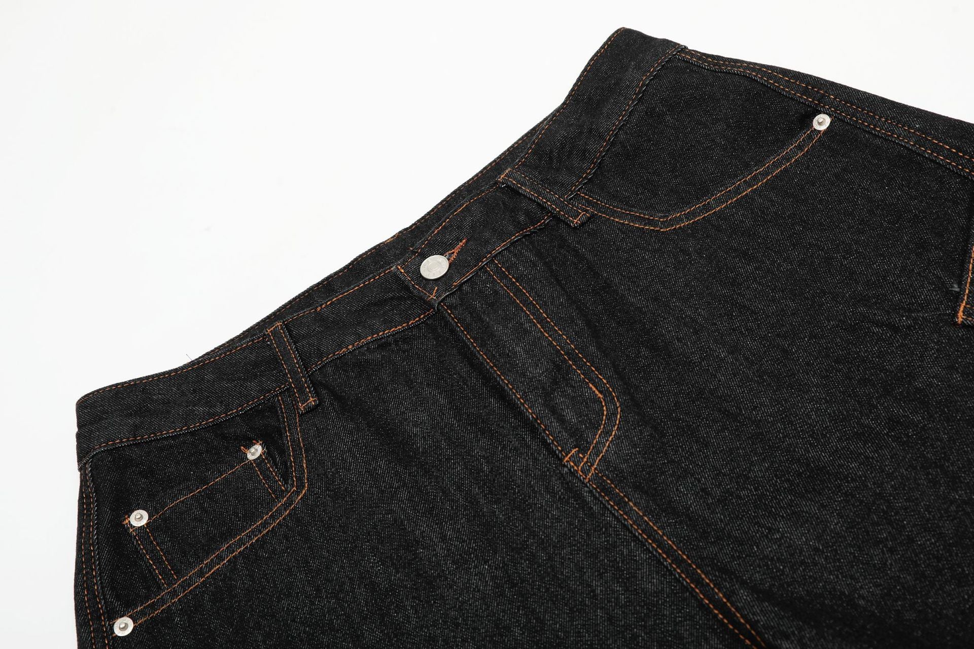 【COVER:FIT】 Cut Baggy Dark Denim Pants mry001865