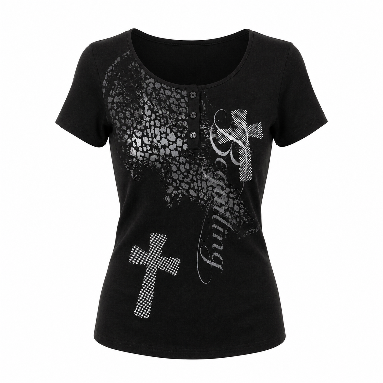 【新作】ゴシッククロス フィットTシャツ mry002597