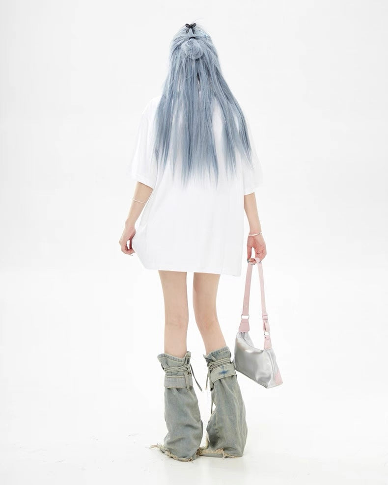 【リピート続出 /2color / Unisex】Vortex Chain Print T-Shirt mry001641