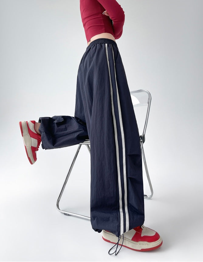 【YURU:FIT/3color】Glowline Baggy Track Pants mry001661