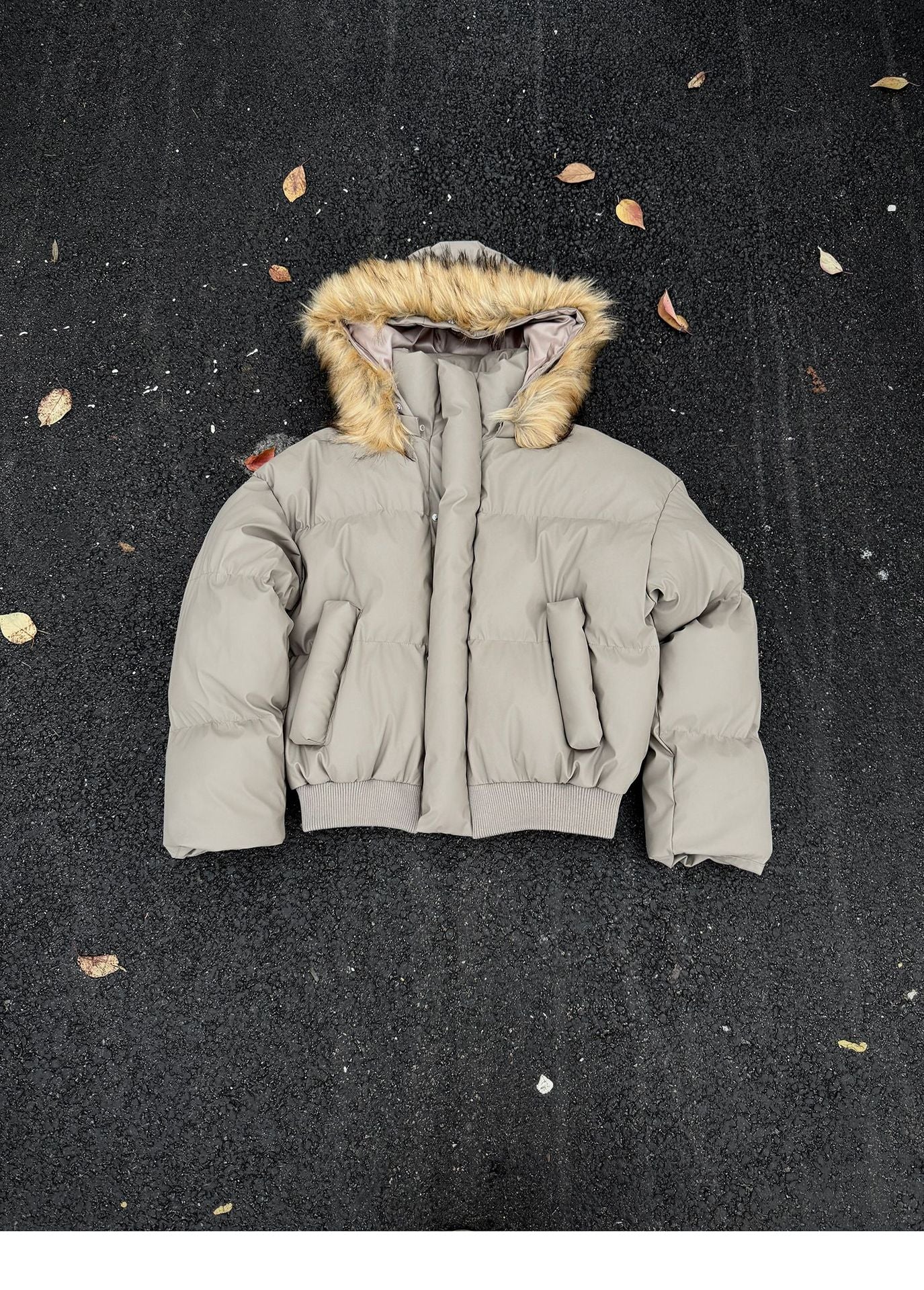 【2color】Faux Fur Hood Puffer Jacket mry001792